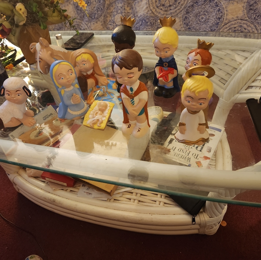 Ceramic Nativity Set of 9